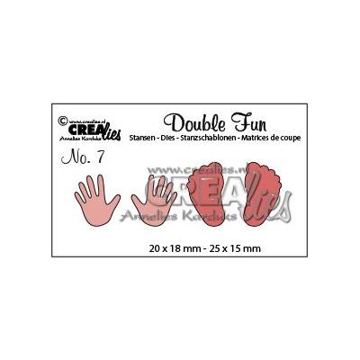 Crealies Stanzschablone Double Fun Nr. 7 Füße + Hände